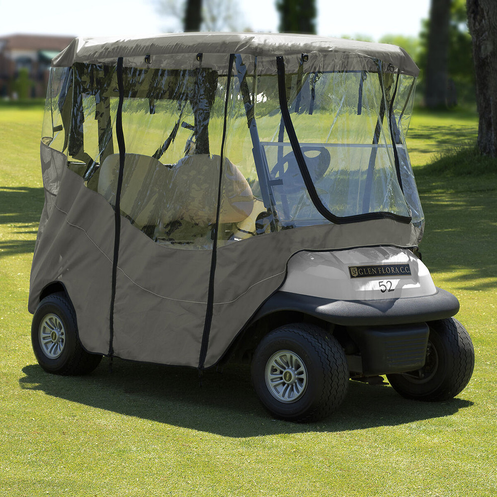 Jef World Of Golf Ultimate Universal Golf Cart Enclosure - Tan